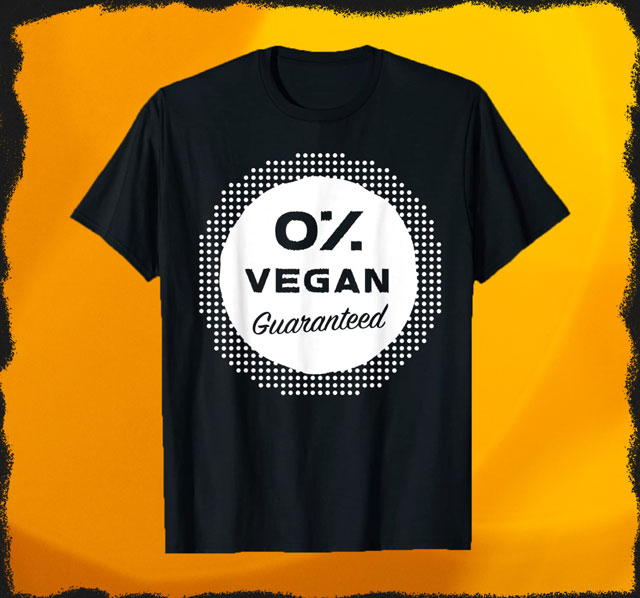 Null Prozent Vegan T-Shirt für Damen und Herren
